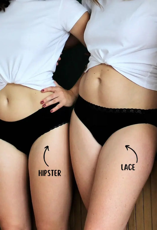 Zi & noapte set | 2 chiloți menstruali + săculeț de spalare Libréa