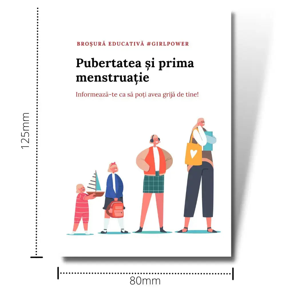 Pubertatea și prima menstruație | broșură educativă Libréa; Iele Sanziene