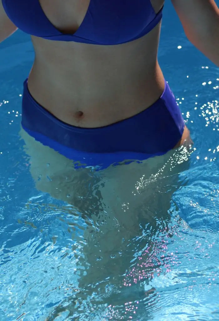 Costum de baie menstrual | albastru | două piese Libréa